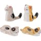 thumbnail image 1 of 4pcs Ceramic Chopstick Rest Cute Kitten Spoon Holder Japanese Style Tableware Pillow Porcelain Cat Miniature for Fairy Garden Flowerpot Bonsai Decor, 1 of 5