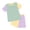 Green Kids Summer, variant on Little Girl Outfits Toddler Girl's 2 Piece Summer Outfits Short Sleeve Tee Tops and Floral Print Shorts Set
