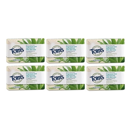 Tom's Of Maine - Beauty Bar Sensitive Fat Free - Case Of 6 - 5 Oz