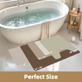 thumbnail image 4 of PABUBE Bathroom Rug,Small Non Slips Bath Mat, Machine Washable Bathroom Mat, Soft Absorbent Bathmat Bath Rug, Bathroom Rug and Mat for Bathroom Floor (16"x24"+16"x24",Dark Gray), 4 of 10