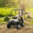 thumbnail image 2 of Qaba 24V 2 Seater Electric Car for Kids w/ Remote Control, White, 2 of 10