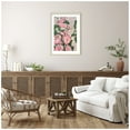 thumbnail image 3 of Amanti Art Pink Vine Flowers Wood Framed Wall Art Print, 3 of 8