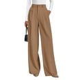 thumbnail image 1 of Pantalones PRETTYGARDEN 2025 Pierna Ancha Cintura Alta Caqui XL, 1 of 7