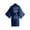 Navy, variant on Yuncity Womens Nightgowns Elegant Solid Color Bride Bathrobe Silk Wedding Morning Gown Bridal Robe Bridal Parties Celebrations Pajamas Pjs Sleepwear Soft One Size