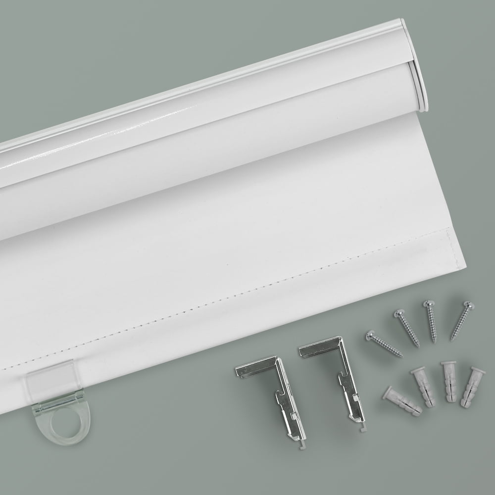 Mainstays Blackout Slow Release Roller Shade, 1-Piece, White, 30" W x 72" L