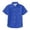 Blue, variant on Gyujnb Lapel Short Sleeve Pocket Button Down Shirt School Uniform Casual Daily Wear (Little Girls, Big Girls),3-4 Years
