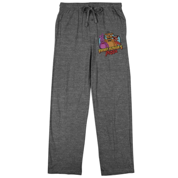 Five Nights at Freddy's Fazbear's Pizza Men's Graphite Heather Sleep Pajama Pants