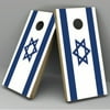 Israel Flag Cornhole Board Vinyl Decal Wrap