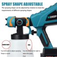 thumbnail image 1 of PlusSpray - Portable Automatic High-Pressure Paint Spray Gun (Cordless) (Greenish Blue), 1 of 4
