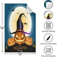 thumbnail image 3 of Dreamtimes Funny Halloween Pumpkin Kitchen Dish Towels 1 PieceAbsorbent Soft Dishcloths Towels Reusable Hand Towels Quick Drying Cleaning Cloth, Tea Towels,18" x 28", 3 of 7