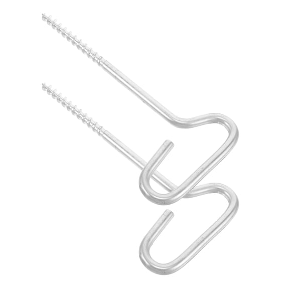 2 Pcs Ice Shanty Anchors Fishing Accessories for Outdoor Activities Silver