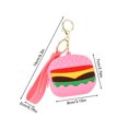 thumbnail image 3 of Llaveros Colgantes de simulación de silicona Hamburguesa Bolso de muñeca lindo Dibujos animados creativos Encantador Decorar a la moda Ropa, zapatos y accesorios Miscelánea Marrón 16 CM Guardurnaity AP014210-02, 3 of 6