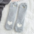thumbnail image 2 of Fuzzy Socks for Women Teen Girls Fluffy Christmas Cozy Slipper Cabin Soft Winter Warm Fleece Socks, 2 of 2