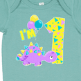 thumbnail image 4 of Inktastic Happy Dinosaur First Birthday-purple Boys or Girls Baby Bodysuit, 4 of 5