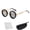 Gold, variant on Flexioptics Adjustable Sunglasses, The Optics Adjustable Sunglasses, 1-9 Gears Steampunk Retro Metal Round Polarized Glasses with ND Filter Lenses