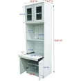 thumbnail image 2 of Danbury Tall Kitchen Pantry, Microwave Storage Cabinet, White, 23" W x 15" D x 70" H, 2 of 7