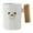 D, variant on Cute Cartoon Cat Toothbrush Cup Ceramic White Mouthwash Holder for Kids Bathroom Vanity Decor
