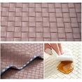 thumbnail image 2 of Fennco Styles Modern Basket Weave Placemats 13" W x 18" L, Set of 4 - Mustard Yellow Woven Table Mats Heat Resistant Insulation Anti-Slip for Home, Boho Décor, Dining Table, Banquets, Special Events, 2 of 7