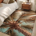 thumbnail image 5 of Summer Beach Washable Area Rugs 2.7'x5', Realistic Palm Tree Tropical Plant Coastal Low Pile Throw Living Room Rug Non-Slip Sturdy Edge Binding Carpet for Indoor Entryway Bedside Kitchen, 5 of 9