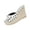 Beige, variant on Polka Dot Bow Wedge Sandals for Women High Heel Platform Slide Sandals Summer Beach Shoes Vacation