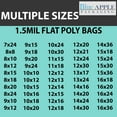 thumbnail image 6 of 1.5 Mil Clear Flat Open Top Poly Bags LDPE Packaging - 8"X18" & (100 Bags), 6 of 7