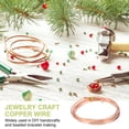 thumbnail image 4 of 99.9% Pure Copper Wire for Jewelry Making, 10 Gauge (2.6mm) Copper Craft Wire 4.9 Feet, 4 of 7