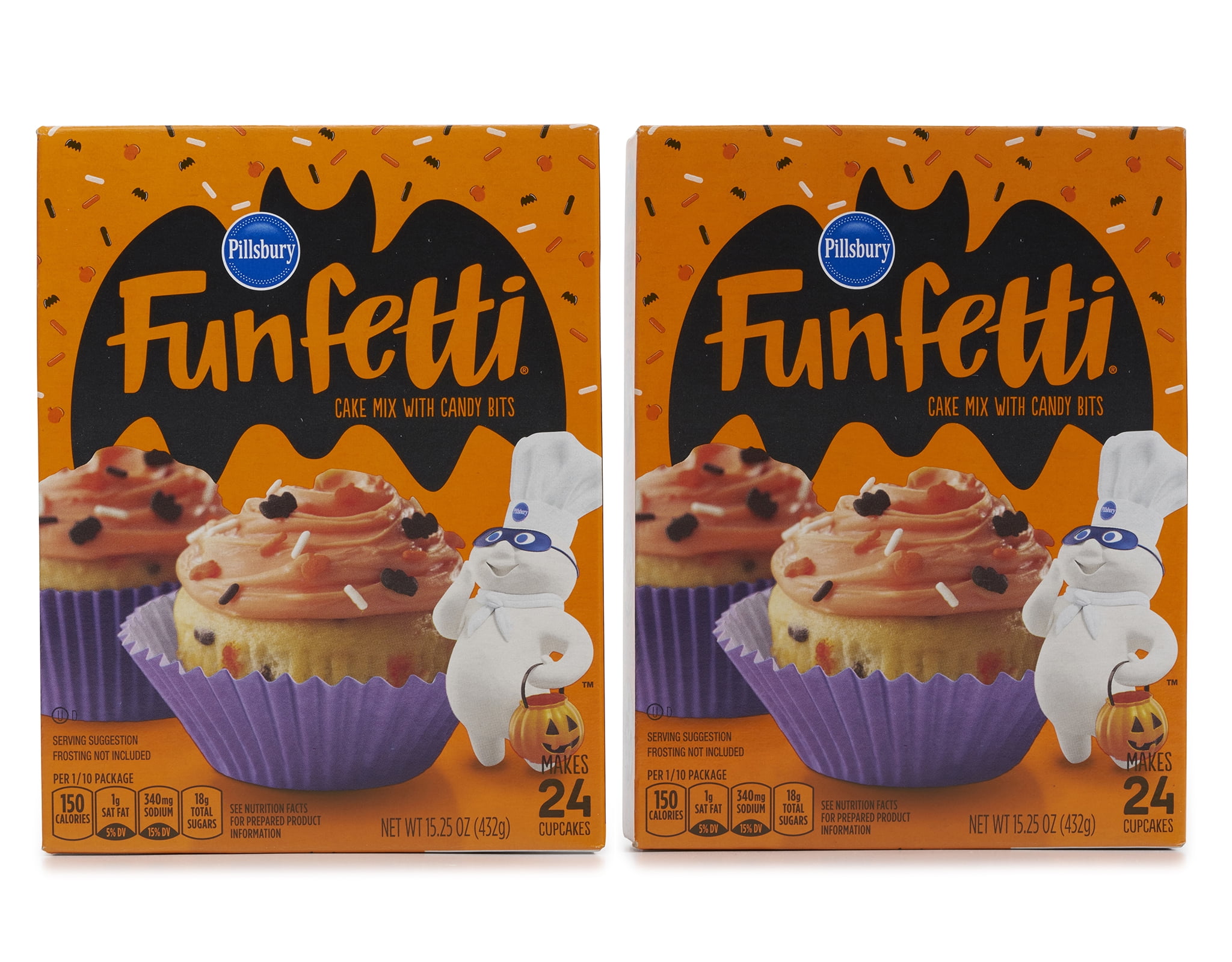 Pillsbury Funfetti Cake Mix 2 x 15.25 oz - Halloween