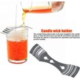 thumbnail image 3 of Candle Wicks, 100 Pcs Cotton Candle Wick Pre Waxed Candle Wicks with Stainless Steel Wick Fixed Holder and 100PCS Double-sided Dots Wick Stickers, 3 of 5