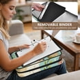 thumbnail image 5 of Haosy Accordion File Organizer Zipper Binder 500 Sheet 6-Tab Expanding File Folder Multi-Pocket 1.2 Inch 3 Ring Cute Capybara and Leaf, 5 of 7