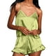 thumbnail image 5 of Conjunto de dobladillo con volantes y bloques de colores con estampado informal para mujer, traje de chaleco con tirantes sexy para el hogar Fridja  nalpqowj49198, 5 of 9