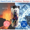 thumbnail image 3 of 30oz Horse Tumbler With Handle and Straw - Insulated Leak Proof Travel Coffee Mug, Reusable Stainless Steel for Horse Lovers, Gifts for Women, Yellow Black, 3 of 6