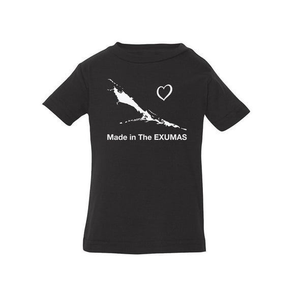 Made In The Exumas Quote T-Shirt Infant -Smartprints Designs, 6 Months