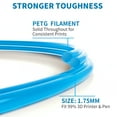 thumbnail image 4 of Geeetech 5pcs Aqua Blue PETG Filament 1.75mm, Upgrade Stronger Toughness Printing Consumables, 5 kg (11 lbs) Spool Fit Most FDM 3D Printer, 4 of 8