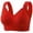 Red, variant on Bras for Women,Everyday Comfort Bra Soft Breathable Seamless Support Wireless Lightweight Design,Sports Bras for Women,Red,2XL