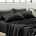 thumbnail image 2 of Bare Home Premium 1800 Ultra-Soft Double Brushed Microfiber Pillowcase Bulk Pack, King, 4 Pack, Black, 2 of 5
