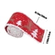 thumbnail image 3 of Caja de Regalo con Lazo de Cinta de Terciopelo Blanco y Ribete Navideño., 3 of 6