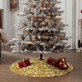 thumbnail image 6 of Kll Glitter Gold Christmas Tree Skirt 30",Party Decorations Farmhouse For Christmas Decorations Holiday Party, 6 of 8