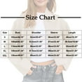 thumbnail image 2 of OGLCCG Womens Cropped Pea Coats Zip Up Casual Wool Blend Bomber Jackets Fall Winter Trendy Long Sleeve Short Outerwear with Pockets,XL,Coffee, 2 of 8