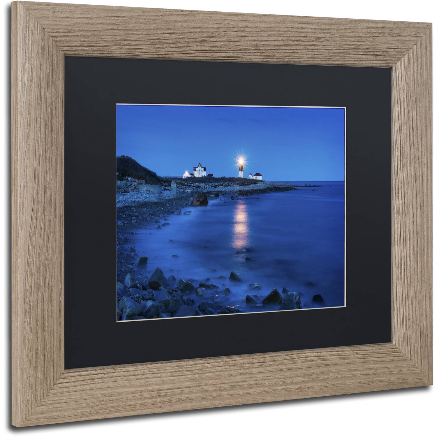 Trademark Fine Art "Star Beacon" Canvas Art by Michael Blanchette Photography Black Matte, Birch Frame
