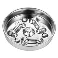 thumbnail image 4 of Comedero lento para perros y gatos pequeños y medianos de acero inoxidable, ideal para viajes, dormitorios interiores., 4 of 9