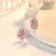thumbnail image 5 of Pendientes de flor de ojo de caballo con circón, joyería para mujer, pendientes de moda para mujer, decoración del hogar, 5 of 5