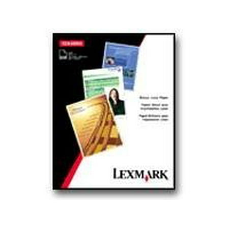 Lexmark - Glossy - white - Letter A Size (8.5 in x 11 in) 200 sheet(s) paper - for Lexmark C500, C530, C532, C534, C544, C770, C772, X502, X543, X544, X752, X772, X912, X945