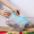 thumbnail image 4 of Food Storage Bag Leak-proof Easy Seal Silica Gel Vegetable Fruit Freezer Gallon Bag for Home, 4 of 12