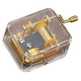 thumbnail image 7 of BESTSKY Acrylic Clear Music Box,Hand Cranked Gurdy Musical Mechanism Music Box, 7 of 7