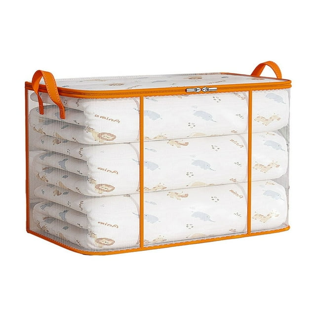 Storage Bag Organizer Quilt Storage Bag Moving Luggage Packing Bag Large Capacity Clothing Quilt Organizer Humidity and Water Proof Closet Storage Organizer