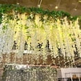 thumbnail image 6 of Clearance!12 Pack Wisteria Flower Vines Garland 3.75 Feet Artificial Flower Strings Hanging Flowers Silk Wisteria Garland Flowers Wisteria Vine For Wedding Garden Wall Decoration, 6 of 6