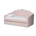 thumbnail image 4 of Baxton Studio Kids Modern Timila Daybed with Trundle, Light Pink, 4 of 14