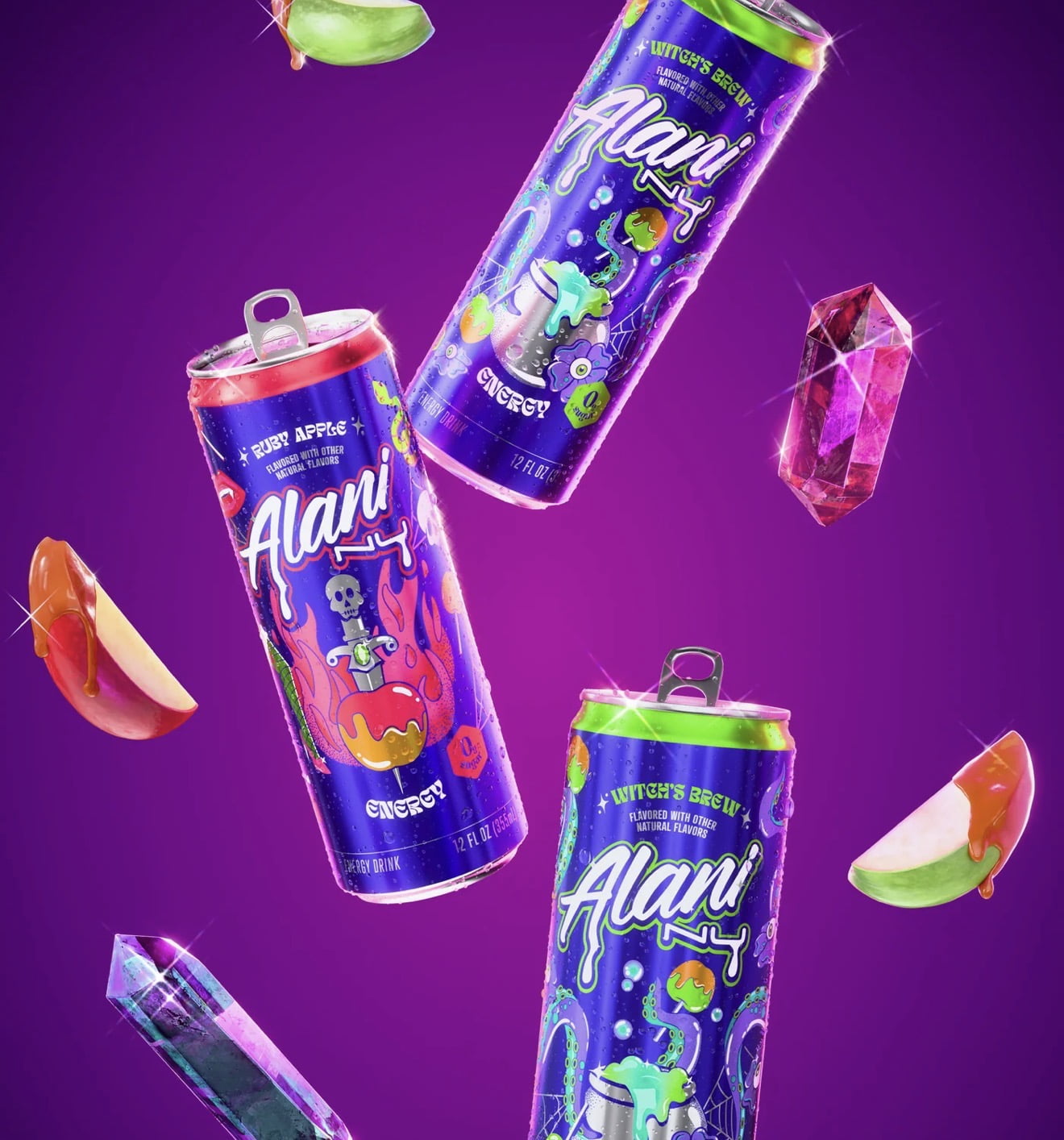 Alani Nu Witch's Brew & Ruby Apple 2 Pack (1 each) 12 Oz Cans