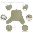 thumbnail image 6 of Nestl Reading Pillow, Medium Bed Rest Pillow with Arms for Kids Teens & Adults – Premium Shredded Memory Foam TV Pillow - Sage Green, 6 of 9