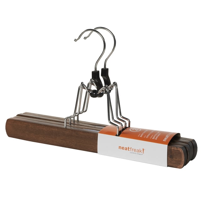 neatfreak! Bois Cintre à pantalons, paquet de 2